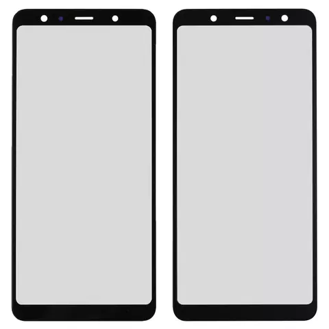 Скло корпуса для Samsung A750 Galaxy A7 (2018), чорне