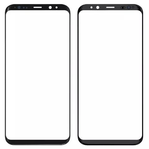 Скло корпуса для Samsung G955F Galaxy S8 Plus, чорне