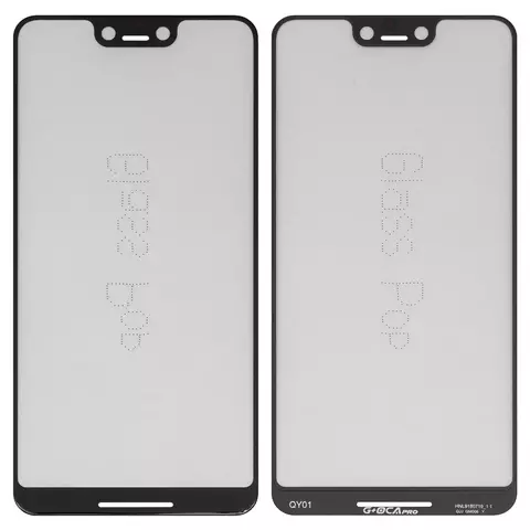 Скло корпуса G+OCA PRO для Google Pixel 3 XL, з ОСА-плівкою, чорне
