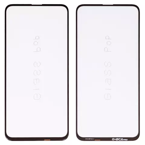 Скло корпуса G+OCA PRO для Huawei Honor 9X, Honor 9X Pro, Y9S, з ОСА-плівкою, чорне
