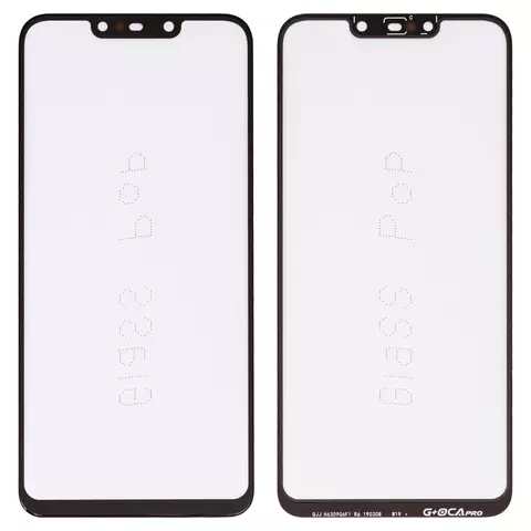 Скло корпуса G+OCA PRO для Huawei Nova 3i, P Smart Plus, з ОСА-плівкою, чорне