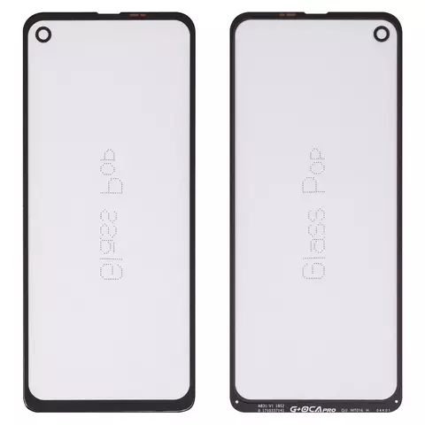 Скло корпуса G+OCA PRO для Motorola One Action XT2013, з ОСА-плівкою, чорне