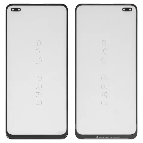 Скло корпуса G+OCA PRO для Oppo A93 4G, Reno4 5G, Reno4 Lite, з ОСА-плівкою, чорне