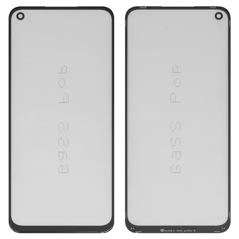 Скло корпуса G+OCA PRO для Realme 6, з ОСА-плівкою, чорне