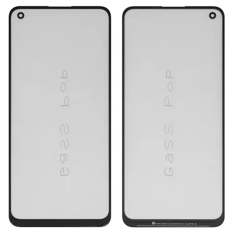 Скло корпуса G+OCA PRO для Realme 7 Pro, з ОСА-плівкою, чорне