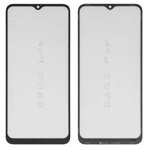 Скло корпуса G+OCA PRO для Realme C30s, з ОСА-плівкою, чорне