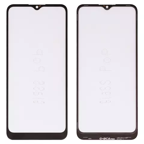 Скло корпуса G+OCA PRO для Samsung A037G Galaxy A03s, з ОСА-плівкою, чорне, 162×72 mm