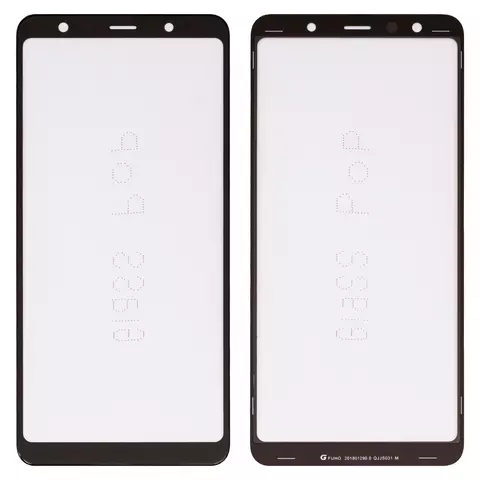 Скло корпуса G+OCA PRO для Samsung A750F Galaxy A7 (2018), з ОСА-плівкою, чорне