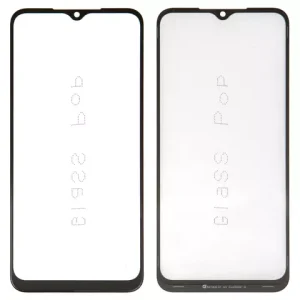 Скло корпуса G+OCA PRO для Tecno Spark 7 (KF6n), Spark 7 Go (KF6m), з ОСА-плівкою, чорне