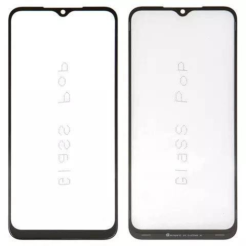 Скло корпуса G+OCA PRO для Tecno Spark 7 (KF6n), Spark 7 Go (KF6m), з ОСА-плівкою, чорне