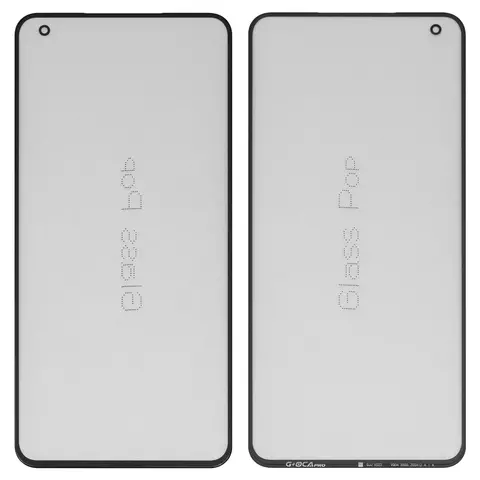 Скло корпуса G+OCA PRO для Vivo X50, з ОСА-плівкою, чорне