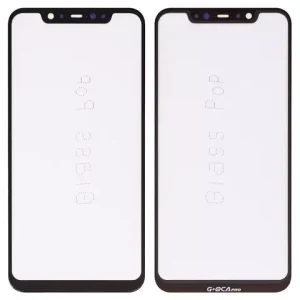 Скло корпуса G+OCA PRO для Xiaomi Mi 8, з ОСА-плівкою, чорне