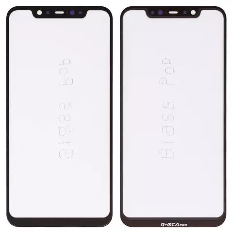 Скло корпуса G+OCA PRO для Xiaomi Mi 8, з ОСА-плівкою, чорне