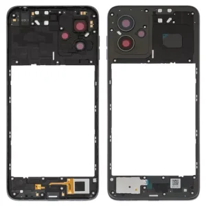 Середня частина корпусу для Motorola Moto G14 PAYF0010IN, сіра, із склом камери