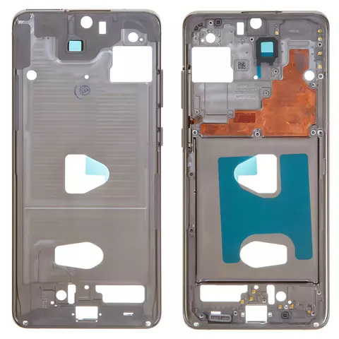 Середня частина корпусу для Samsung G988 Galaxy S20 Ultra, сіра, рамка кріплення дисплея, cosmic grey