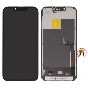 Дисплей для Apple iPhone 13 Pro, чорний, з рамкою, High Copy, без мікросхеми, (OLED soft)