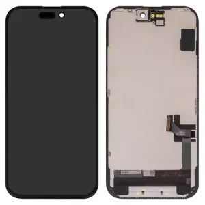 Дисплей для iPhone 15, чорний, з рамкою, Copy, (TFT), ZY, LTPS FHD
