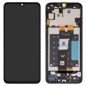 Дисплей для Samsung A057 Galaxy A05s, чорний, з рамкою, Оригінал (переклеєне скло)