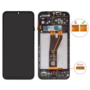 Дисплей для Samsung A146B Galaxy A14 5G, чорний, з рамкою, Original (PRC), 48 pin, SM-A146B A14 5G V04