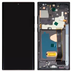 Дисплей для Samsung N985F Galaxy Note 20 Ultra, чорний, з рамкою, High Copy, (OLED)