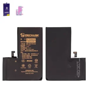 Акумулятор Mechanic для Apple iPhone 15 Pro Max, Li-Polymer, 3.86 В, 4640 мАг, збільшена ємність, без помилки, diagnosable
