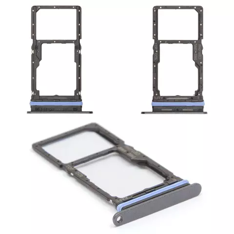 Тримач SIM-карти для Samsung A165 Galaxy A16, A166 Galaxy A16 5G, сірий, Gray, dual SIM