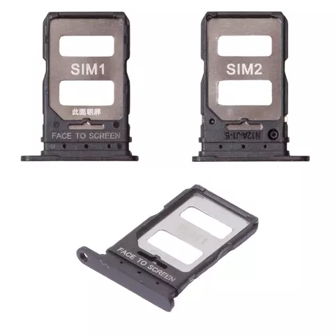 Тримач SIM-карти для Xiaomi 14T, 14T Pro, чорний, titan black