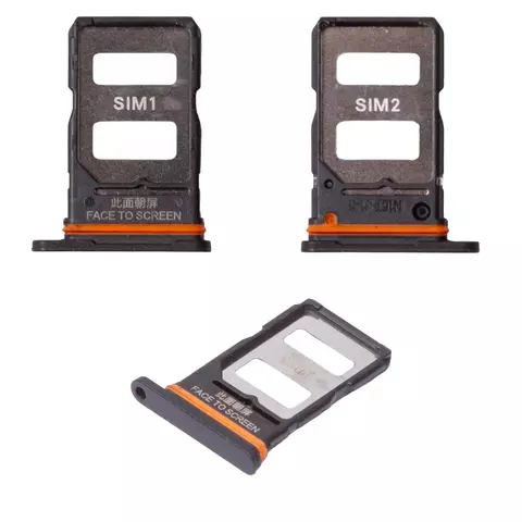 Тримач SIM-карти для Xiaomi Poco F6, чорний, black