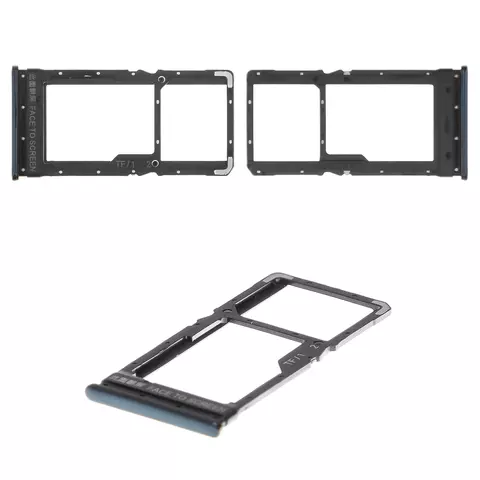 Тримач SIM-карти для Xiaomi Poco X3 Pro, чорний, phantom Black, M2102J20SG, M2102J20SI