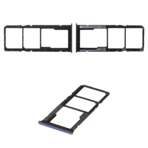 Тримач SIM-карти для Xiaomi Redmi Note 10, Redmi Note 10S, чорний, M2101K7AI, shadow black (Onyx Gray)