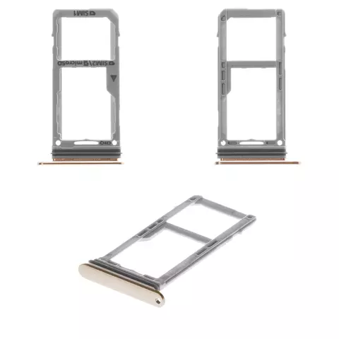 Тримач SIM-карти для Samsung N960 Galaxy Note 9, коричневий, золотистий, metallic Copper, single SIM