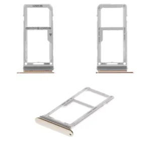 Тримач SIM-карти для Samsung N960 Galaxy Note 9, коричневий, золотистий, c тримачем MMC, metallic Copper, dual SIM